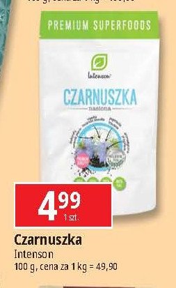 Czarnuszka Intenson promocja