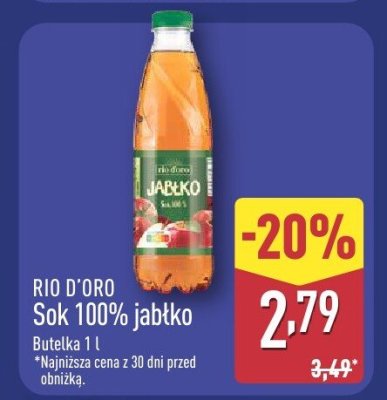 Sok 100% jabłko  promocja w Aldi