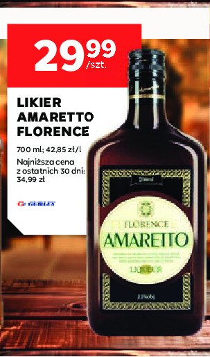 Likier AMARETTO FLORENCE promocja w Stokrotka