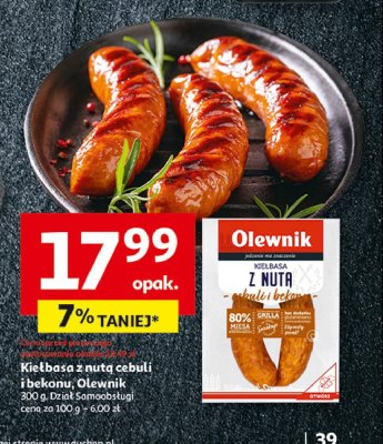 Kiełbasa z nutą cebuli i bekonu Olewnik promocja