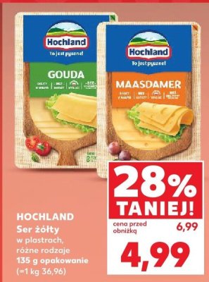 Ser żółty w plastrach 135 g różne rodzaje promocja w Kaufland