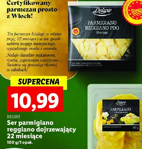 Ser parmigiano reggiano p.d.o. Deluxe promocja