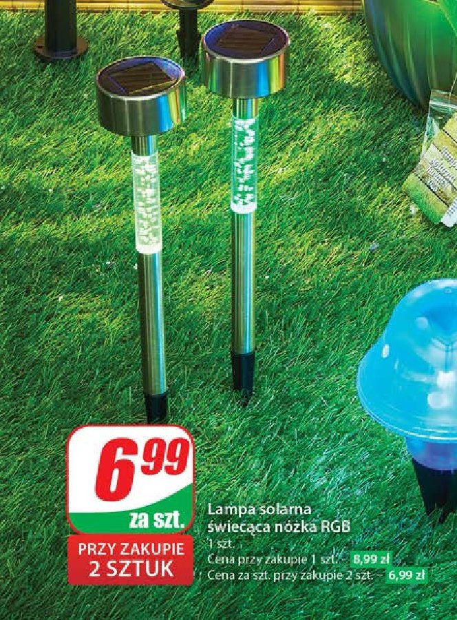 Lampa solarna rgb promocja w Dino