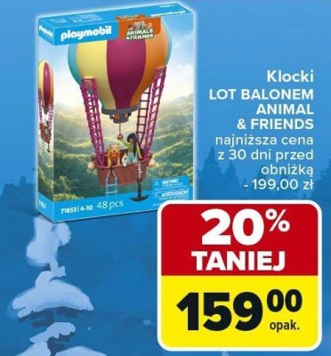 Klocki LOT BALONEM ANIMAL & FRIENDS PLAYMOBIL promocja w Carrefour