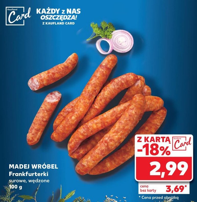 Frankfurterki wędzone Madej & wróbel promocja