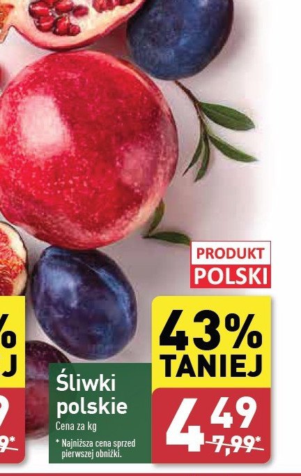 Śliwki polska promocja w Aldi