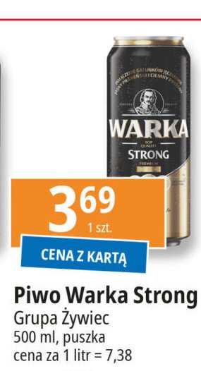 Piwo Warka Strong promocja