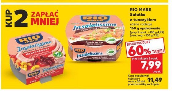 Sałatka z tuńczykiem i kuskus Rio mare promocja