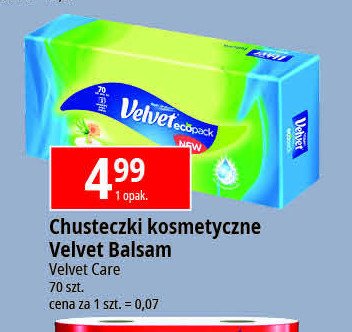 Chusteczki higieniczne Velvet promocja