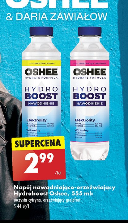 Napój nawodnienie Oshee hydro boost promocja