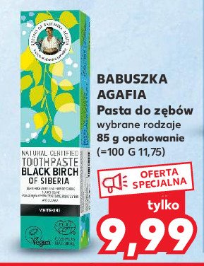 Pasta do z臋b贸w czarna brzoza Receptury babuszki agafii Babuszka agafia promocja