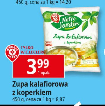 Zupa kalafiorowa z koperkiem Wiodąca marka notre jardin promocja