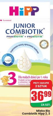 Mleko Bio Combiotik 3 promocja w Dino