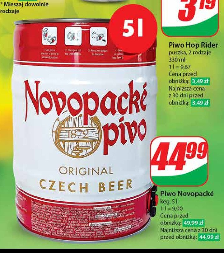 Piwo Novopacke promocja