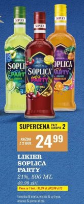 Likier Soplica Party 21% 500ml ananas & pomarańcza promocja w Biedronka