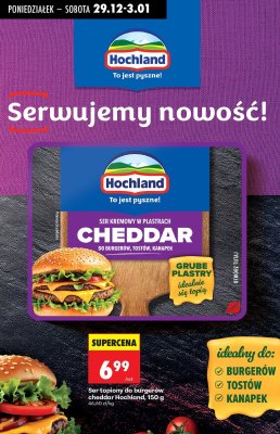Ser topiony do burgerów cheddar  promocja w Biedronka