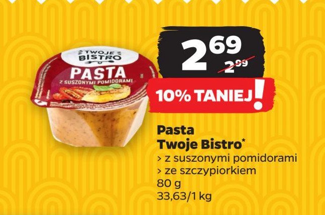 Pasta ze szczypiorkiem TWOJE BISTRO promocja