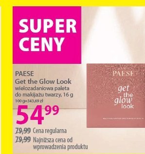 Paleta do makijażu twarzy get the glow look Paese promocja w Hebe