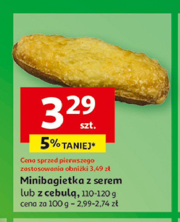 Minibagietka z cebulą promocja