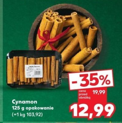 Cynamon 125g opakowanie promocja w Kaufland