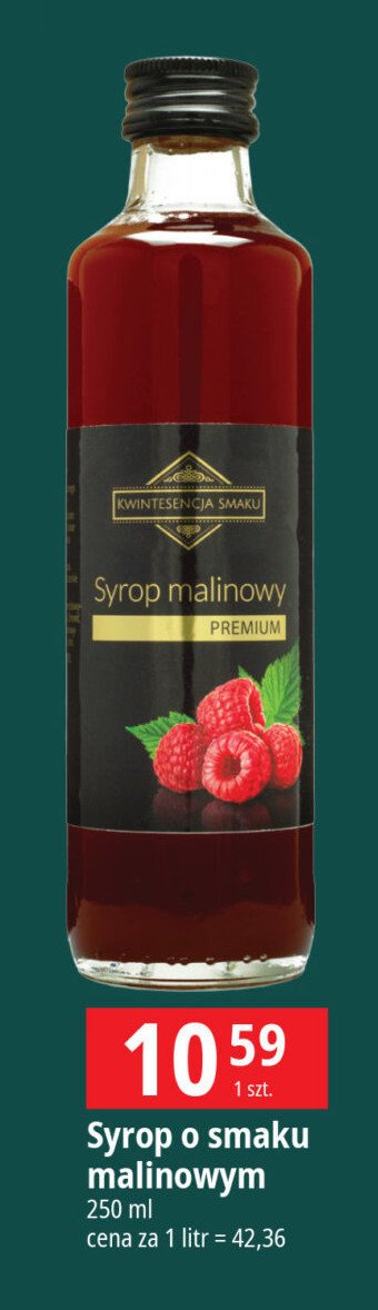 Syrop malinowy Kwintesencja smaku promocja