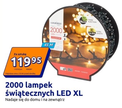 Lampki świąteczne LED XL 2000 lampek promocja w Action