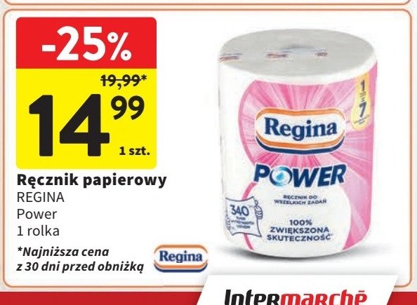 Recznik kuchenny Regina power promocja w Intermarche