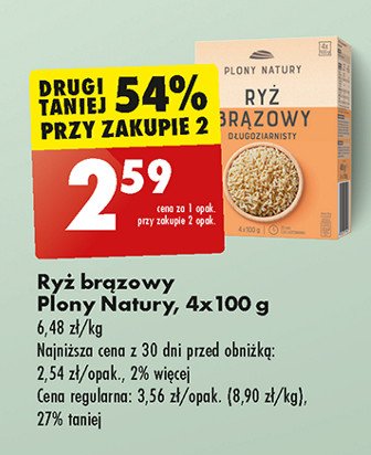 Ryż brązowy długoziarnisty Plony natury promocja