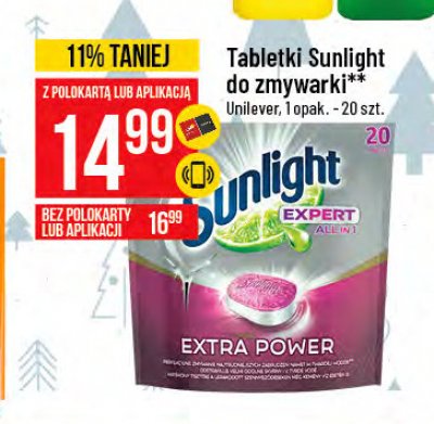 Tabletki do zmywarki extra power Sunlight expert promocja