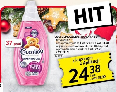 Coccolino żel do prania 1,48 l promocja w Selgros