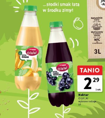 Nektar, wybrane rodzaje O LA LA! promocja w Intermarche