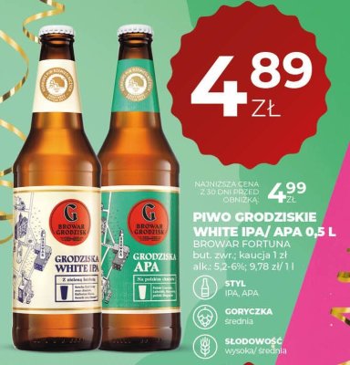 Piwo GRODZISKIE APA 0,5 L promocja w Duży Ben