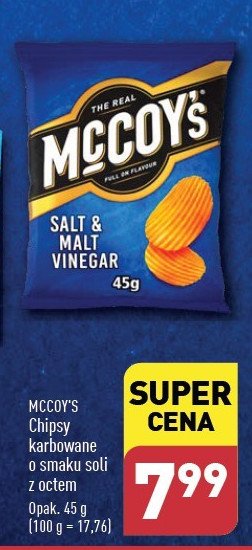 Chipsy salt & malt vinegar Mccoy's promocja