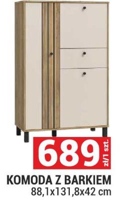 Komoda z barkiem 88,1x131,8x42 cm promocja w Merkury Market