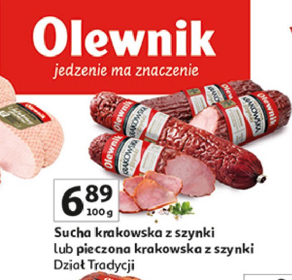 Kiełbasa krakowska sucha pieczona Olewnik promocja