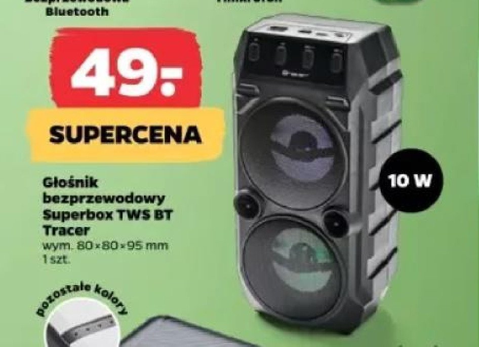 Głośnik superbox tws Tracer promocja w Netto