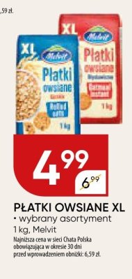 Płatki owsiane XL wybrany asortyment promocja w Chata Polska