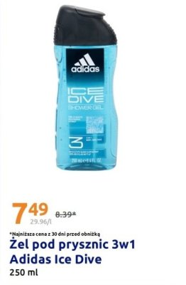 Żel pod prysznic 3w1 Adidas Ice Dive promocja w Action
