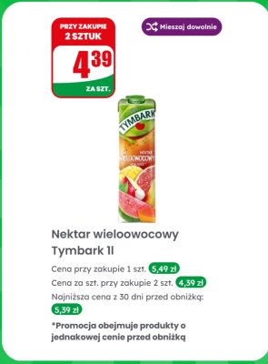 Nektar wieloowocowy 1l promocja w Dino