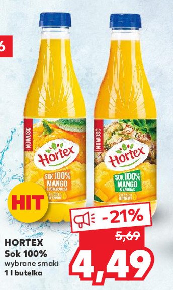 Sok mango i pomarańcz Hortex promocja