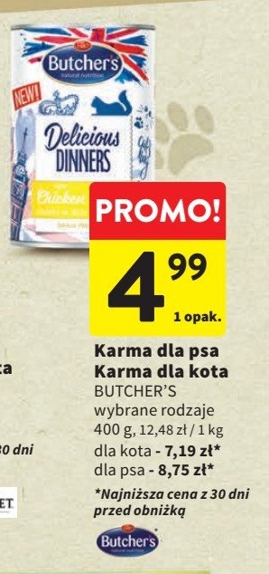 Karma dla psa Butcher's promocja