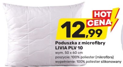 Poduszka z mikrofibry LIVIA PLV 10 promocja w Bricomarche