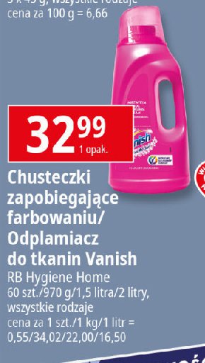 Odplamiacz white Vanish oxi action promocja