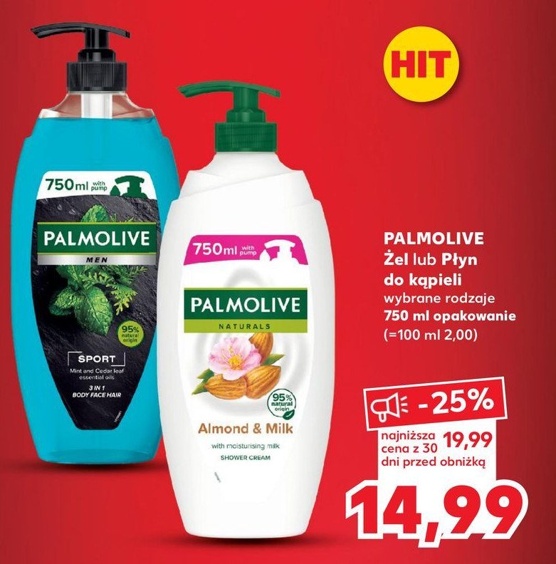 Mydło w płynie mleczko migdałowe Palmolive naturals promocja