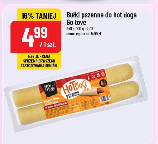 Bułki hot dog Gotove promocja