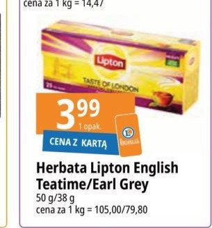 Herbata earl grey classic Lipton special collection promocja