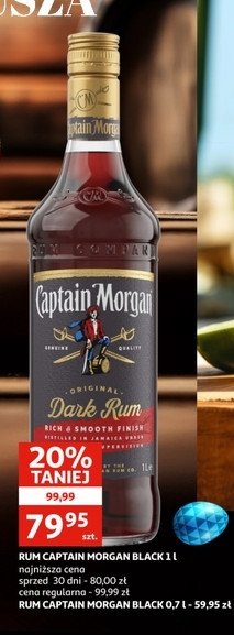 Rum CAPTAIN MORGAN BLACK promocja
