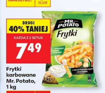 Frytki karbowane Mr. Potato, 1 kg promocja w Biedronka