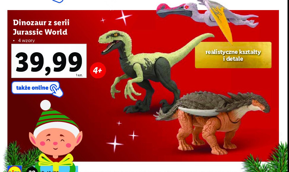 Dinozaur jurassic world promocja