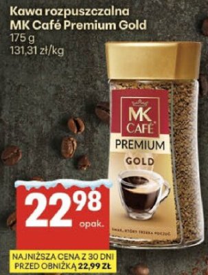 Kawa rozpuszczalna MK Café Premium Gold promocja w Delikatesy Centrum